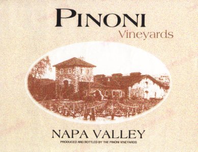 [Pinoni Vineyards label]